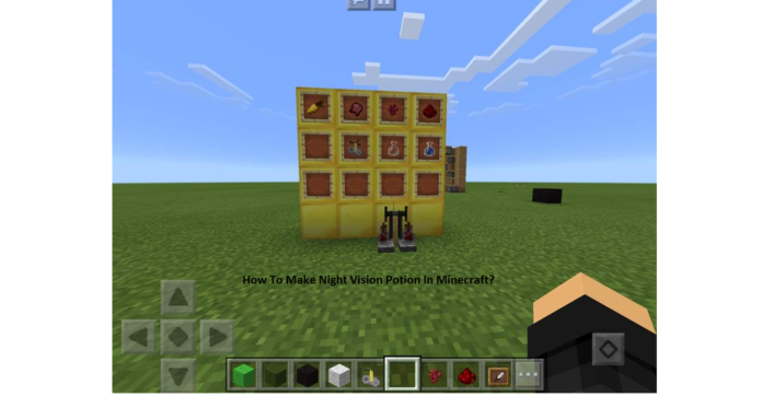 How To Make Night Vision Potion In Minecraft?