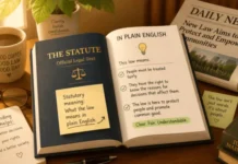 Statutory Meaning in Law: What “Statutory” Means in Plain English, 7 Real-World Examples, Legal Uses, and How It Differs From Common Law Statutory Meaning in Plain English: How the Term Works in Law and Everyday Use Statutory means created, required, permitted, or governed by a written law passed by a legislature. If a duty, right, deadline, power, or penalty carries this label, its legal basis comes from a statute rather than solely from a contract, court-made common law, or an organization’s internal policy. That distinction matters because legal documents often use the word to identify where a rule comes from. Once you understand the source, phrases concerning rights, duties, authorities, and requirements become much easier to interpret. Key point Plain-English explanation Basic meaning Based on, created by, or required under legislation. Root word Statute, meaning a law enacted by a legislative body Common uses Rights, duties, requirements, powers, deadlines, penalties, and audits Different from common law Common law develops through judicial decisions rather than enacted statutes. Different from a private policy A company rule is not based on legislation merely because it is written. Important caution The exact right or requirement depends on the applicable law and jurisdiction. Key Takeaways • The word tells you that legislation is the source of a rule, right, duty, or power. • A statute is the enacted law, while the adjective describes something connected to that law. • “Legal” is broader. Something can have legal significance without being created directly by legislation. • Court-made rules, agency regulations, contracts, and internal policies can come from different legal sources. • The safest approach is to identify the relevant law and jurisdiction before relying on the phrase. What Does Statutory Mean in Plain English? The easiest translation is “based on a written law.” Suppose a document says that an employer has a particular duty. The next question is where that duty comes from. It may exist because of legislation, a contract, a court decision, or company policy. A statutory label answers that question about the source: legislation is behind it. This is why the word commonly appears before nouns such as right, duty, requirement, authority, period, and penalty. In each case, the adjective indicates that the matter is fixed, authorized, or required by law. For another example of how legal vocabulary changes with context, see Art and Writers’ Guide to Soliciting Meaning in Plain English. The same reading habit applies: begin with the ordinary meaning, then examine the legal context. Start With the Statute: The Source Behind the Adjective A statute is a law enacted through a legislative process. The relationship is easier to remember as a simple pair: • Statute: the law itself. • Statutory: describing a right, responsibility, rule, or other matter that comes from that law. Think of “statute” as the source document and the adjective as a sign pointing back to that source. This distinction also helps when reading articles in the Art and Writers Law section, where legal terms may refer to several different sources of authority. 7 Clear Examples of the Term in Real Life The exact rules differ among countries, states, provinces, and legal systems. These examples show how the wording works without assuming that one jurisdiction’s law applies everywhere. 1. A right created by legislation. A law may give consumers, employees, tenants, or other groups a specific legal entitlement. Describing it as a right based on legislation identifies its source. 2. A duty imposed by legislation. A public body, employer, director, professional, or other individual may have a duty that a written law expressly requires. 3. A filing or notice deadline. Legislation may set a fixed period for submitting a document, giving notice, filing a claim, or completing another required action. 4. A minimum entitlement. A law can establish a minimum amount, period, protection, or benefit. Private agreements may sometimes provide more, but they cannot override a legal minimum when the applicable law prohibits it. 5. A power given to an authority. Legislatures can authorize public bodies to investigate, license, inspect, collect information, or take other actions within defined limits. 6. A penalty or remedy. Legislation may specify a fine, a damages provision, an enforcement method, or another consequence when defined requirements are breached. 7. An audit or review requirement. Certain organizations may be required to undergo an audit or formal review under applicable legislation. The pattern is the same in every example: find the written law that creates the claimed right, obligation, authority, or consequence. Readers interested in similar explanatory content can also browse the site’s broader Education section. Written Laws, Court-Made Law, Regulations, and Contracts Compared Legal rules do not all come from the same source. Legislative bodies create legislation, while common law develops through judicial decisions. Source Who mainly creates it? Simple example Legislation A legislature An act establishing a legal duty Common or case law Courts through decisions and precedent A rule developed through judicial cases Regulations Administrative or executive agencies acting under legal authority Detailed rules implementing legislation Contract The parties to an agreement Payment, delivery, or confidentiality terms Internal policy An organization Workplace procedures or company rules Administrative agencies commonly receive authority through legislation and then administer or enforce laws within the powers granted to them. This distinction also explains why “legal” and “based on legislation” are not perfect synonyms. “Legal” is a broader description. A valid contract, for example, can create enforceable obligations even though a legislature did not write its individual terms. Business readers encounter these distinctions in employment documents, compliance materials, corporate filings, licenses, and contracts. The Art and Writers Business section provides useful context for commercial terminology. A 3-Question Test for Reading the Word Correctly When the term appears in a contract, news story, policy, court document, or government notice, use this quick test. 1. What is being described? Is it a right, duty, power, deadline, minimum standard, penalty, or procedure? 2. What legislation creates it? Look for the act, code, section, or other legislative source. 3. Which jurisdiction applies? A rule in one country, state, or province may not exist in another. The second question is especially useful. If no one can identify the legislation behind a claimed legal requirement, treat the claim as something that still needs verification. Why Jurisdiction and Context Matter The word describes a source of legal authority, not a universal set of rules. Two countries may both use phrases such as “legal duty” or “minimum entitlement” while imposing completely different requirements. Even within one country, national and regional legislation may address different subjects. Courts also interpret legislation when its wording or application is disputed. This process can involve examining the text, purpose, legal context, and established principles of interpretation. For that reason, a dictionary can tell you what the adjective means, but it cannot tell you what a particular law requires in your situation. Frequently Asked Questions What does statutory mean in law? It means that the matter is based on, created by, authorized by, or required under a statute. The term commonly refers to rights, duties, powers, requirements, deadlines, and remedies with a legislative basis. What is a statute? A statute is legislation enacted by a legislative body. In everyday language, you can think of it as a formally enacted written law. Is it the same as “legal”? No. “Legal” is broader. A contract can create a legally enforceable obligation, and common law can create legal rules through judicial decisions. Neither fact alone means that the obligation was created by legislation. What is the difference between legislation and common law? Legislation comes from a legislative body. Common law develops through judicial decisions and precedent. The two can interact because legislatures may enact rules that affect existing common-law principles, while courts interpret and apply enacted laws. Are regulations the same as statutes? No. Legislatures enact statutes, while administrative agencies may issue detailed rules under authority granted to them by legislation. The structure and terminology vary among legal systems. Does “nonstatutory” mean illegal? Not automatically. It generally means that something does not derive directly from a statute. A rule or obligation may still come from a contract, court decision, policy, or another recognized source. Your Next Step When you see this word in a legal or business document, do not stop at the dictionary definition. Find the law behind the claim. Write down the name of the act, code, or legislative section, then confirm that it applies to the correct jurisdiction and situation. That simple check helps distinguish a genuine legal requirement from a company policy, contractual condition, or rule that someone has described too broadly. For more beginner-friendly explanations of legal terminology, continue with the Art and Writers Law section. SEO metadata The selected meta title is “Statutory Meaning: 7 Clear Examples and Legal Uses” Meta description: “Learn what statutory means in plain English, how statutes create legal duties and rights, and how the term differs from common law and regulations.” Suggested slug: statutory-meaning. Statutory