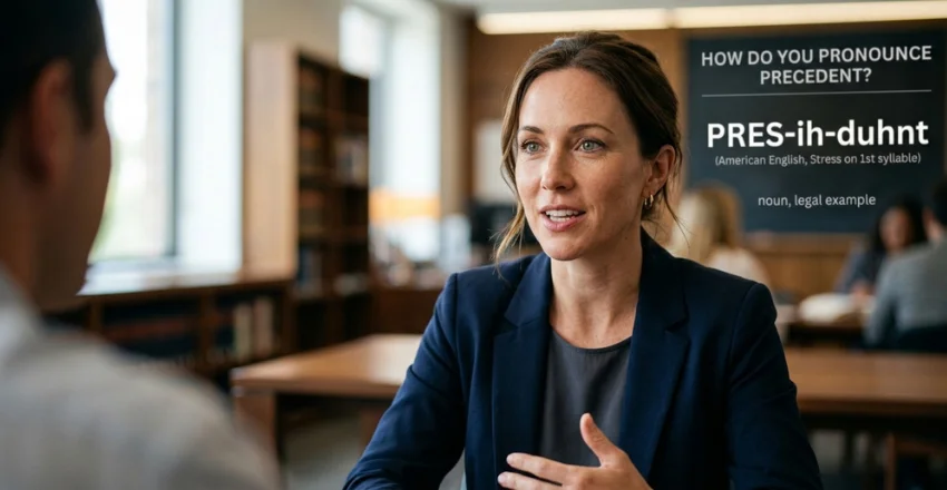 How Do You Pronounce Precedent?